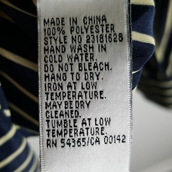 Bianca Nygard Women's Blouse Stripped Button Down Long Sleeve - Picture 3 of 4